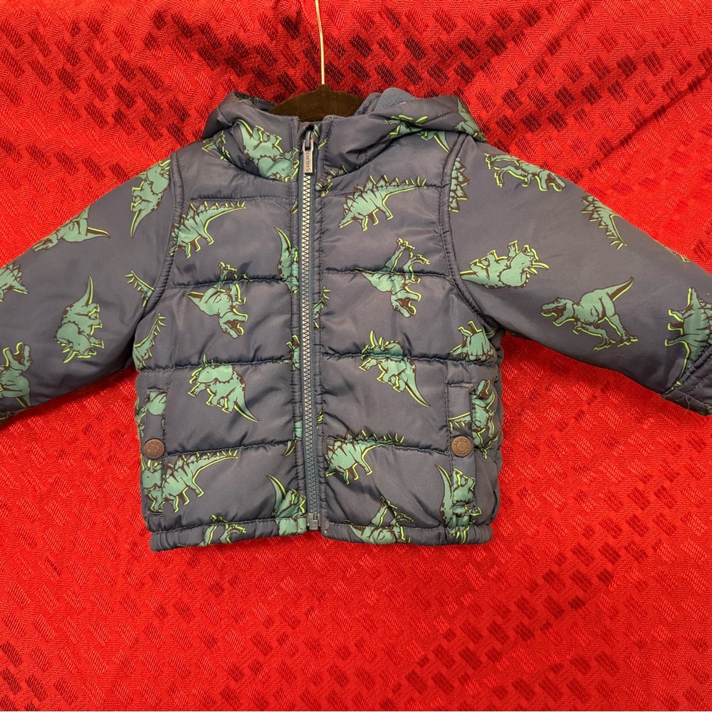 Carter’s Size 18 month Dinosaur Winter Coat with Spiky Hood